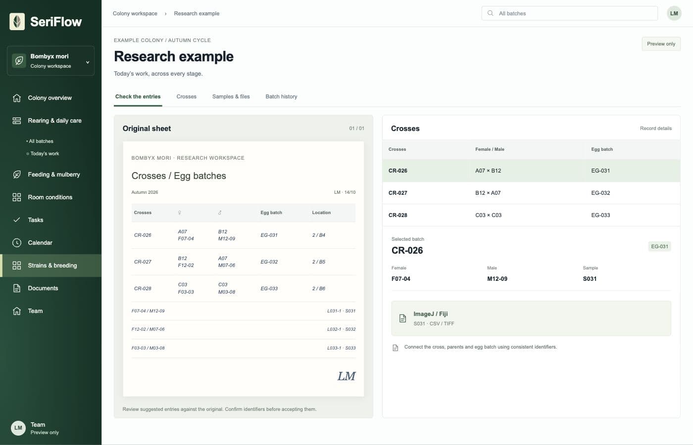 SeriFlow — Research example